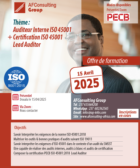 Flyers Auditeurs internes ISO 45001